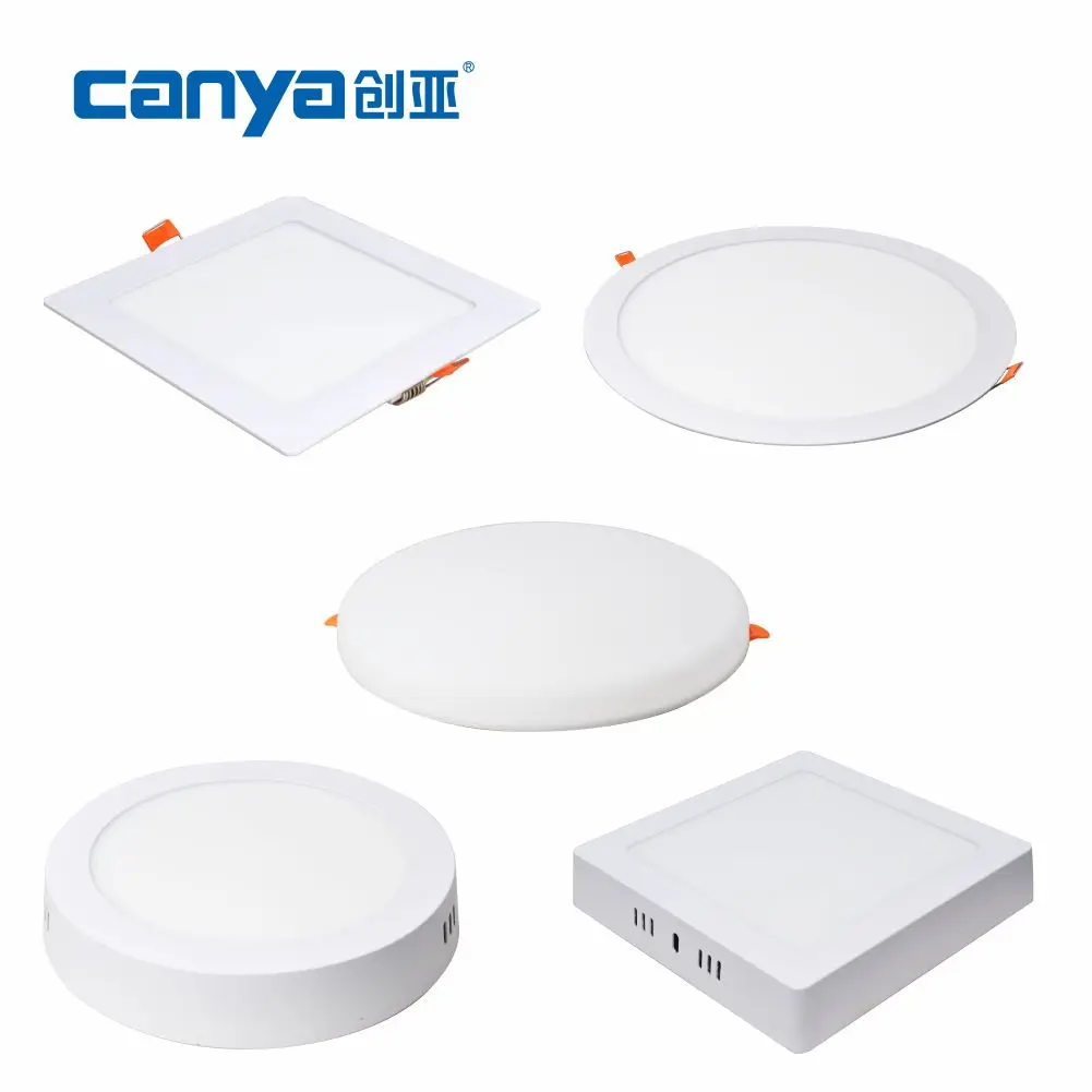 Surface Thin Square Round Led Panel Light 6w 9w 12w 18w 24w Led Backlit Panel Light