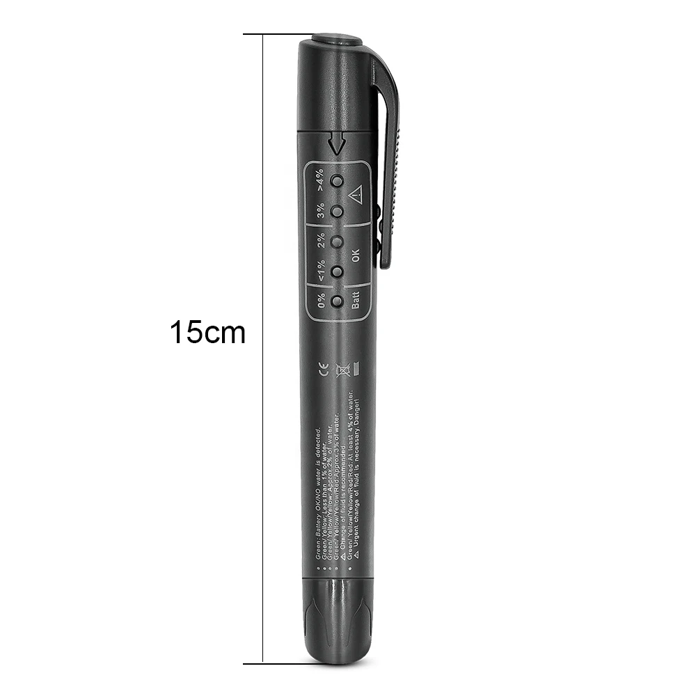 Auto Liquid testing Brake Fluid Tester pen 5 LED indicator display for electronic detection pen brake fluid oil tester
