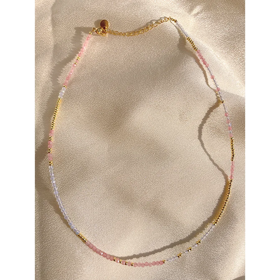 Fashion multi layer bead personalized necklace beaded necklaces women for Girls