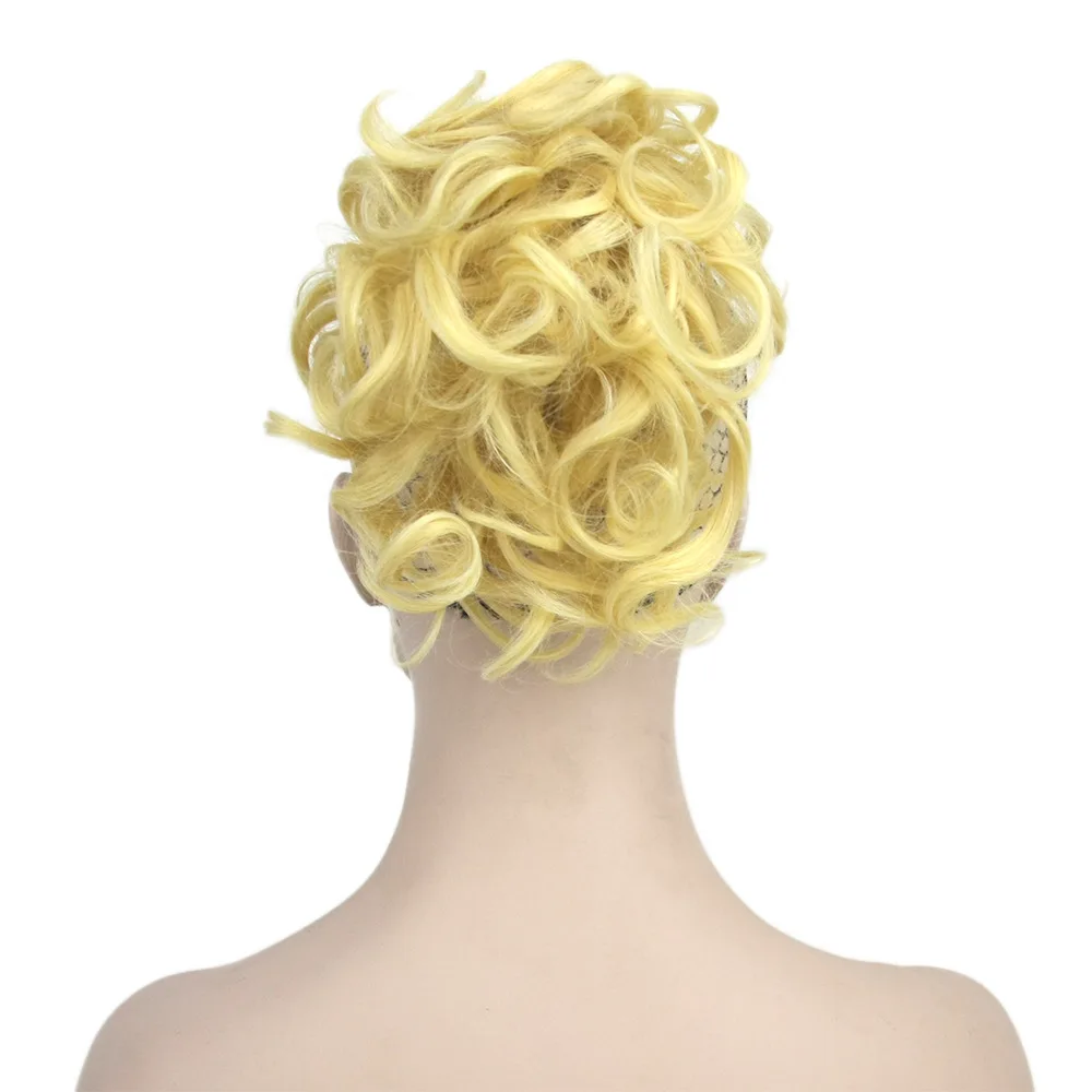 Европейские и американские горячие продажи shrapnel конский хвост удлинение волос Короткие парики по низкой цене Shrapnel конский хвост пушистый