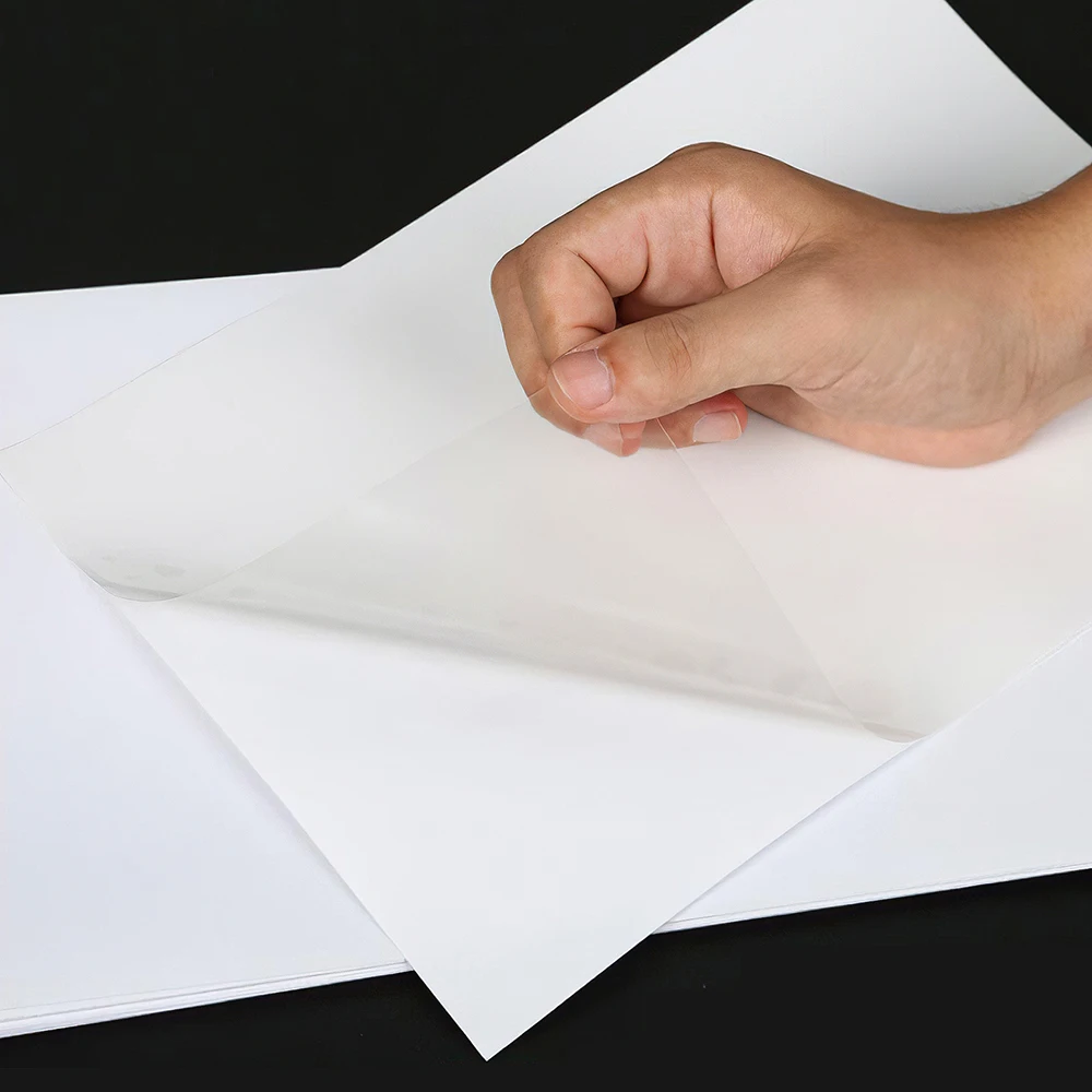 clear self adhesive a4 waterproof label inkjet stickers paper full sheet transparent vinyl sticker