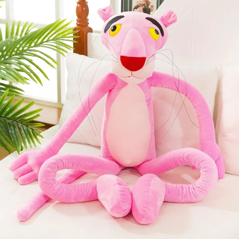 Factory direct selling pink panther naughty leopard doll Dalang leopard plush toy Tigger vibrato with the same product stall