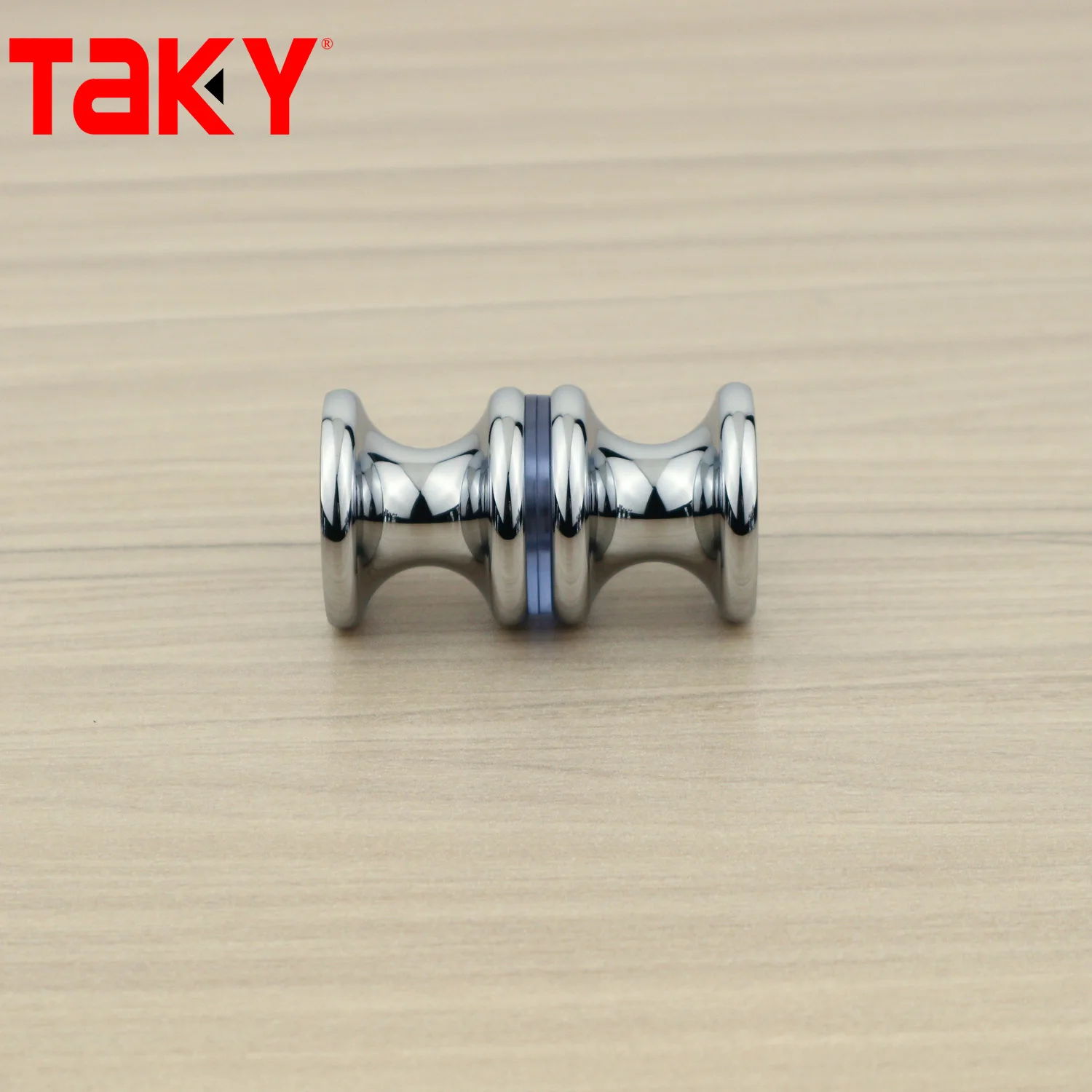 High quality Glass Shower Flush Round Door Knob Double Sided Bathroom Shower Door Handle