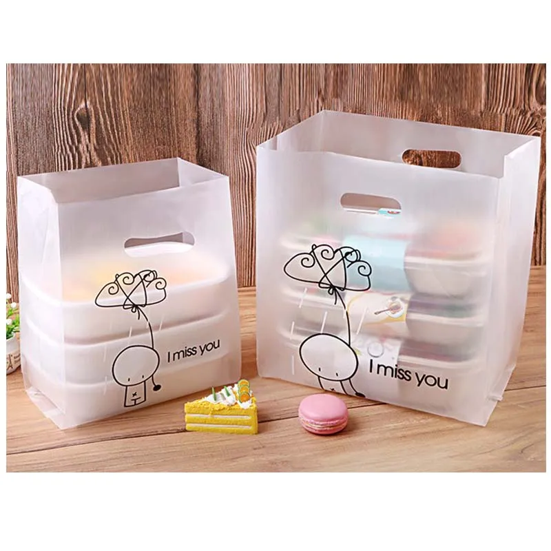 Custom Disposable Plastic Handle Takeout Bag Takeaway Bags Fashion High Quality Take Away Bag For Restaurant