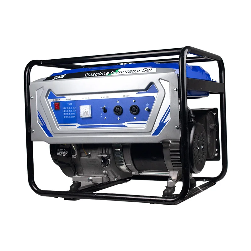 Chinese Gasoline Generator Y7800 230V 5KW Single Phase Recoil Start