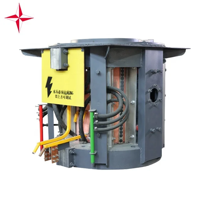 SHENGUANG Top Grade Scrap Aluminum Melting Furnace With Reducer Tilting Furnace Induction Aluminum Furnace Melting