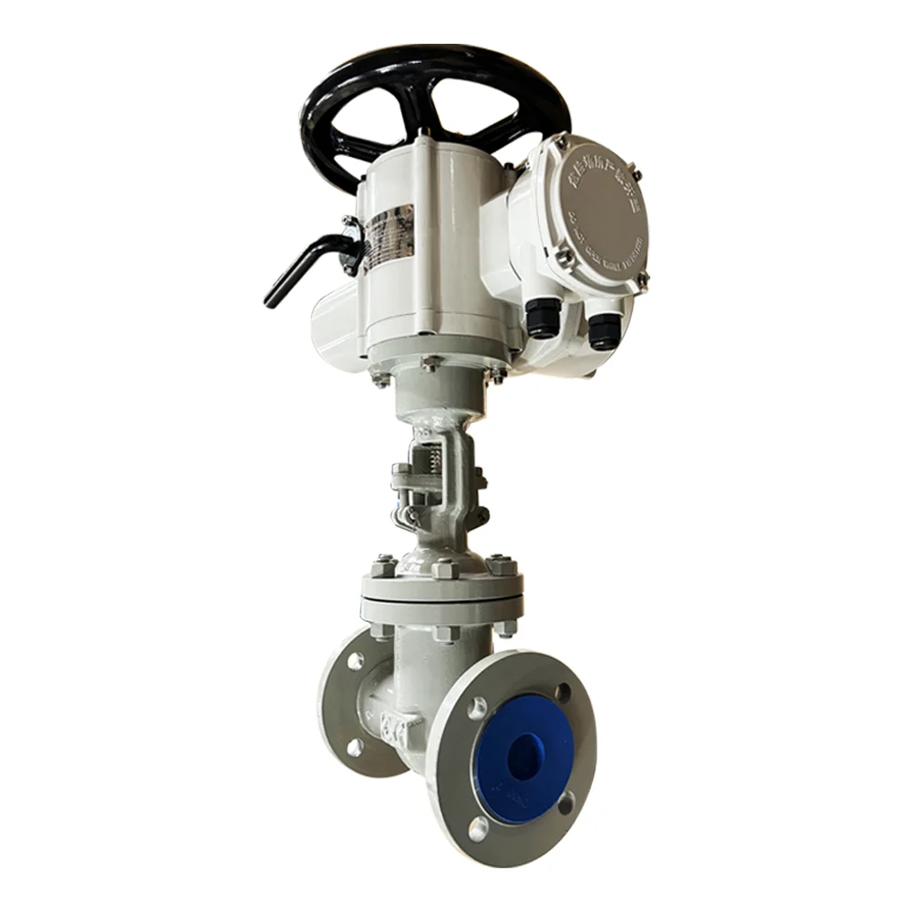 GB Standard water carbon steel WCB rising stem flange Electric Actuator metal seat gate valve