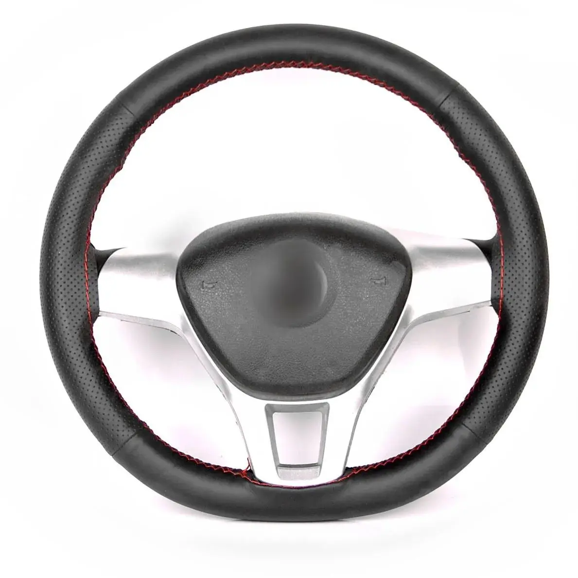 2022 hot sale 38cm Leather hand-sewn  car steering wheel cover