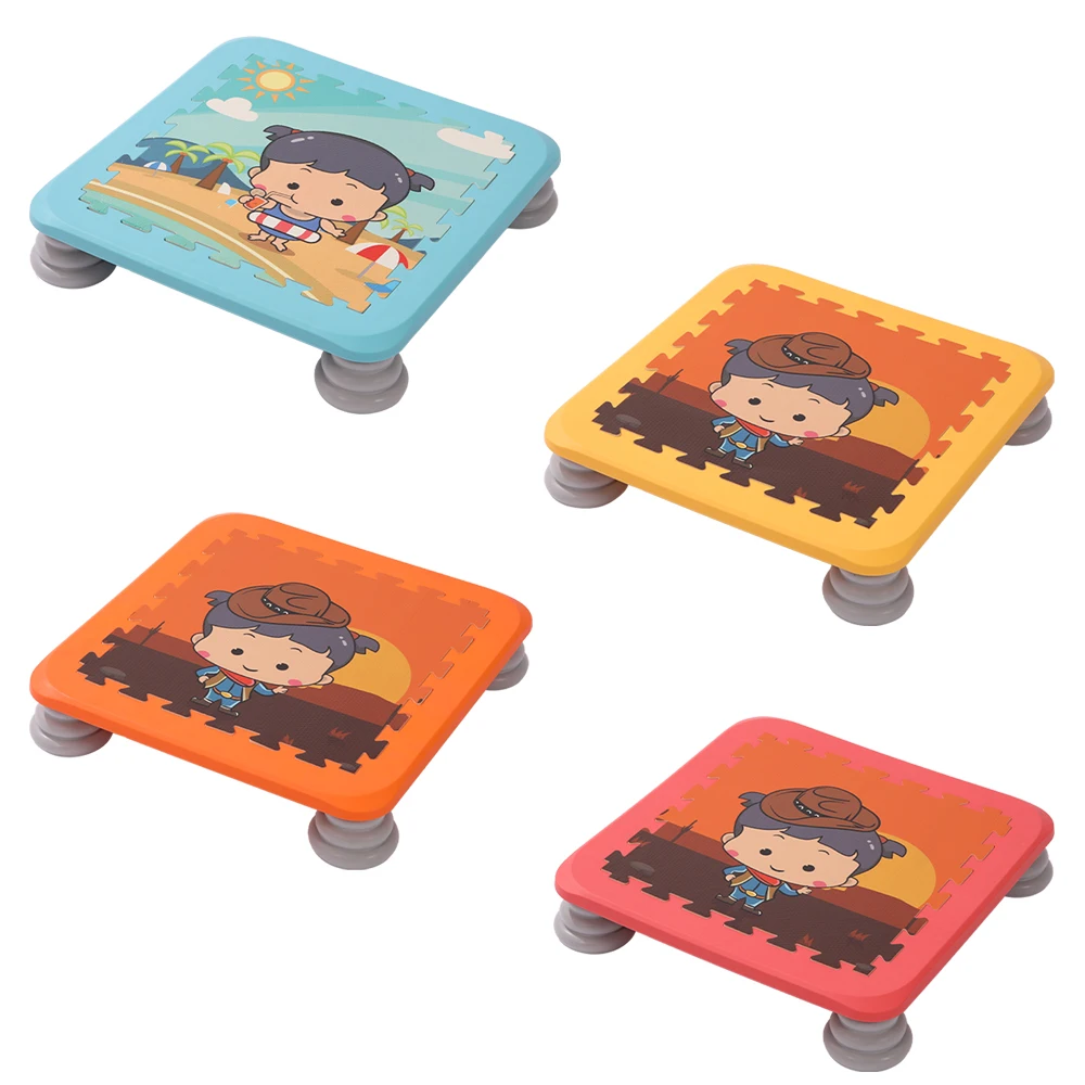 Toddler Mini Trampoline Sensory Training Equipment Kids Bouncing Board Jumping Pad Gymnastics Springboard Fitness Sports Toys