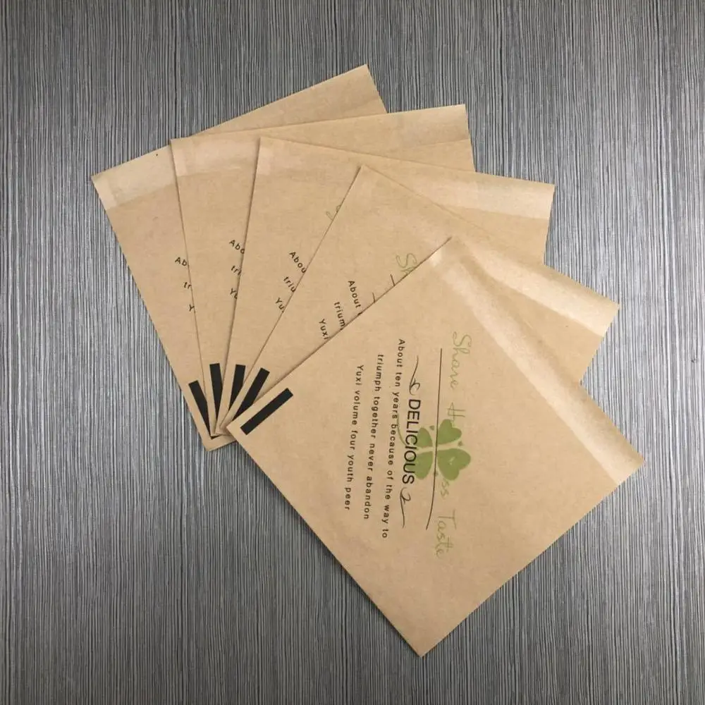 Custom wrapping paper food  paper bag greaseproof burger sleeve