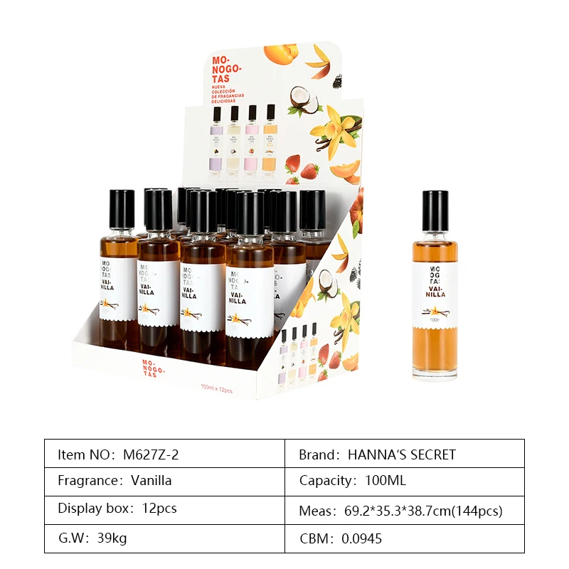 Hot Travel Sets & Mini Fragrances 100ML Body Splash 12 Pieces Vanilla fragrance for women