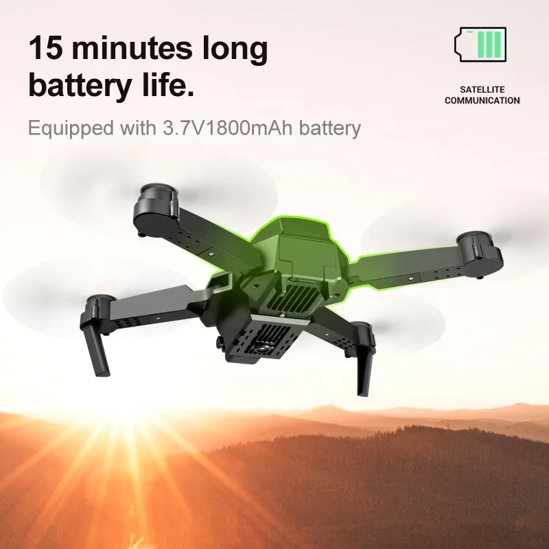  RC Mini Drone Remote Control 4K Quadrocopter Hd Camera Dual Foldable