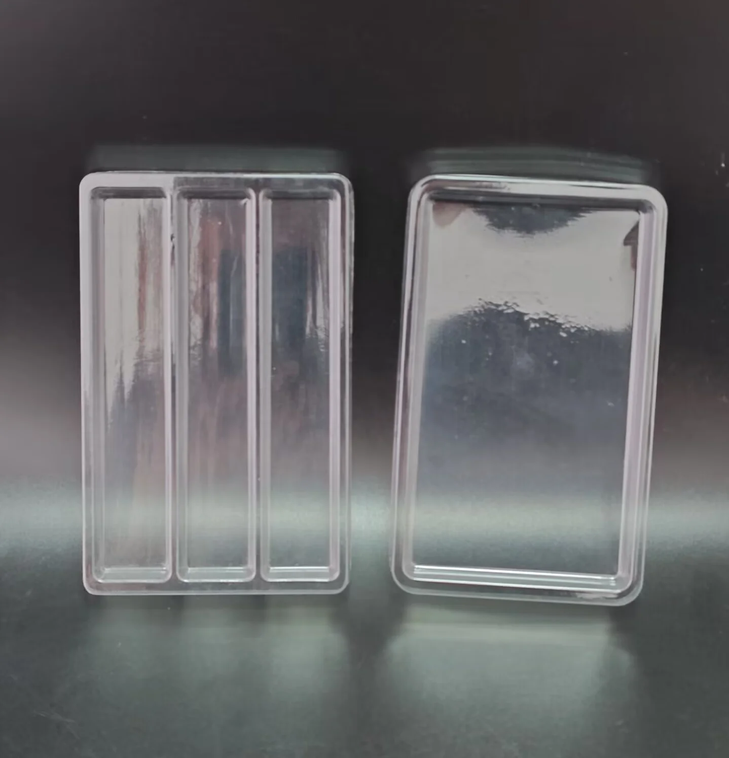 Custom lid and base plastic clamshell packaging clear PET clamshell blister packaging for soft fishing lure