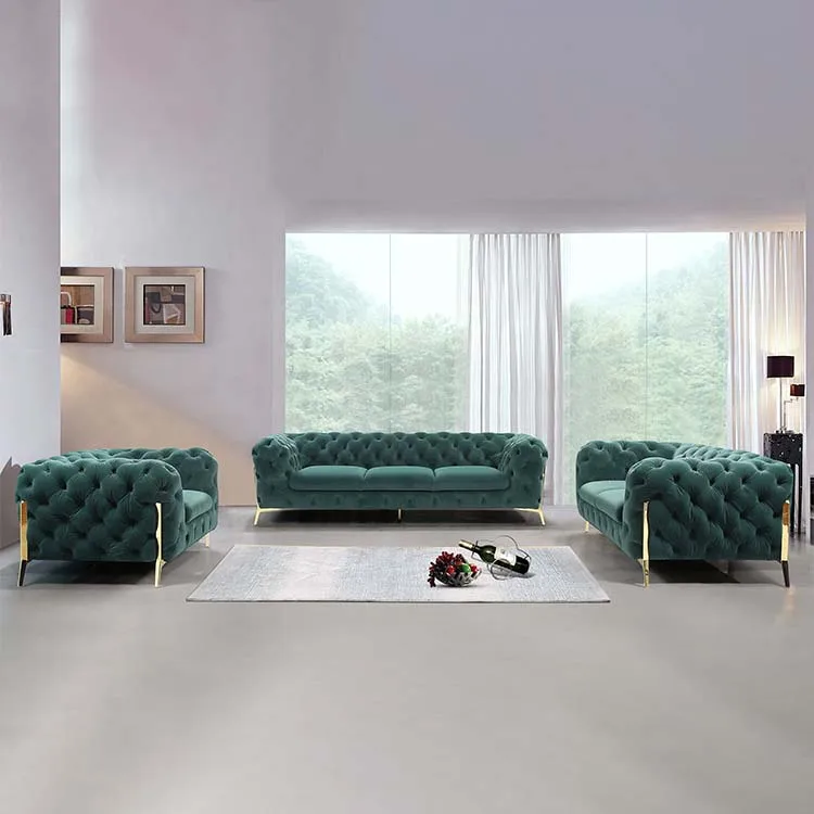 Роскошные в европейском стиле оптовая продажа бархат диван с тканевой обивкой на двухместный диван мебель для гостиной 2-местный диван