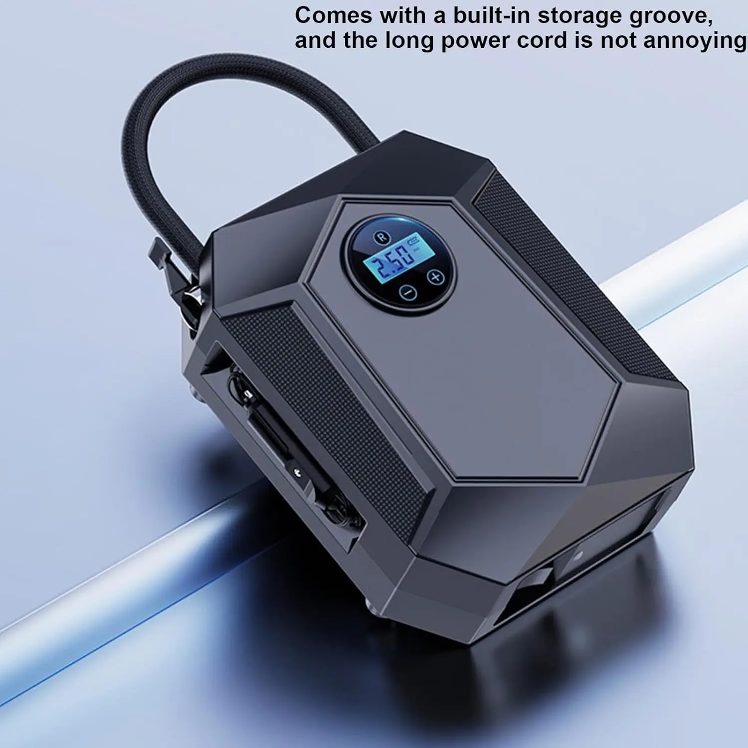 Wireless Car Tire Inflator Inflating Pump Portable Air Compressor Four Pressure LED Light Auto Stop 150PSI Fpur Pressure Unit