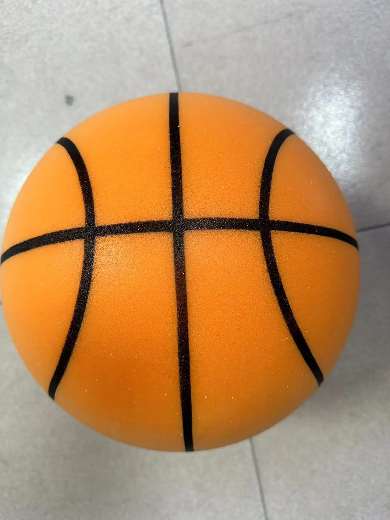 Pu Foam Washable Kids Indoor Training Elastic Silent Mute Ball Bouncing Uncoated High Density Foam Sports Ball/silent basketball