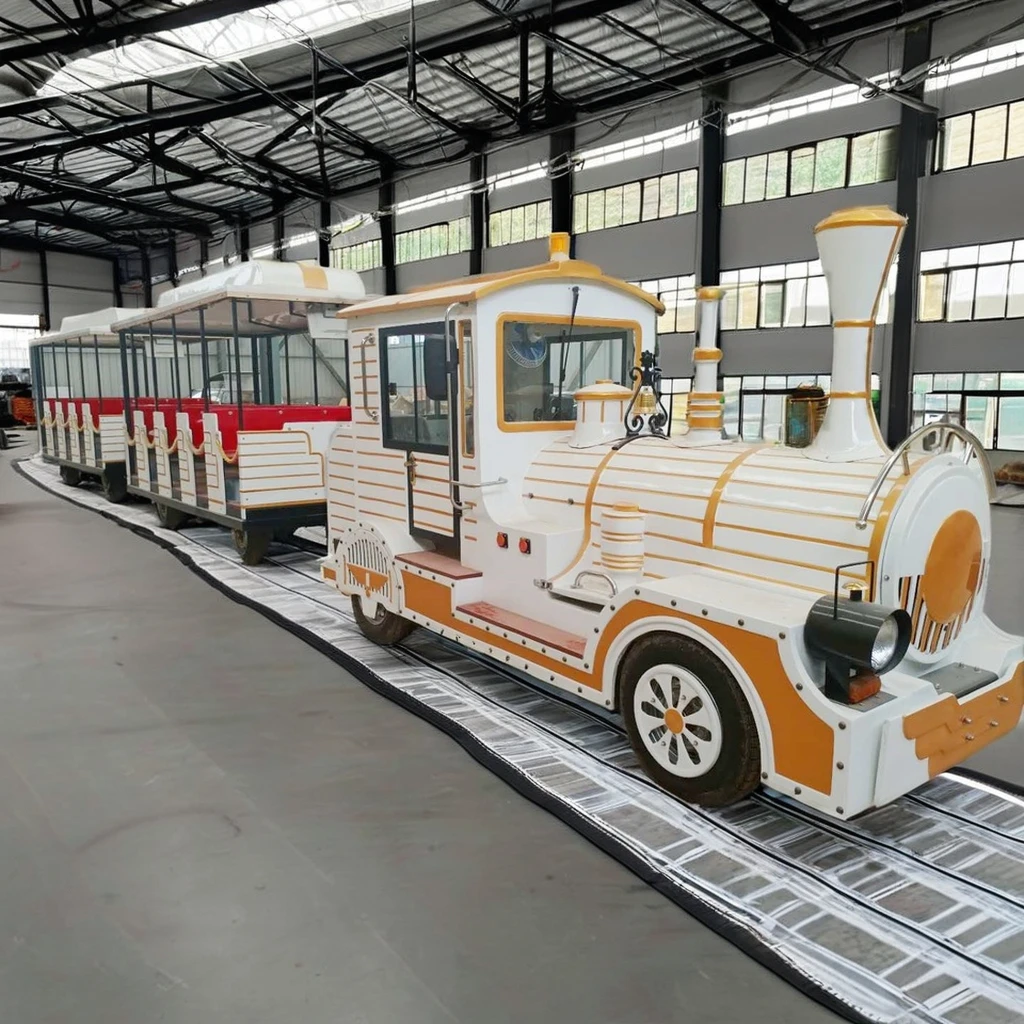 Sightseeing electric train amusement equipment factory, shopping mall, scenic area, park, large trackless electric tourist train