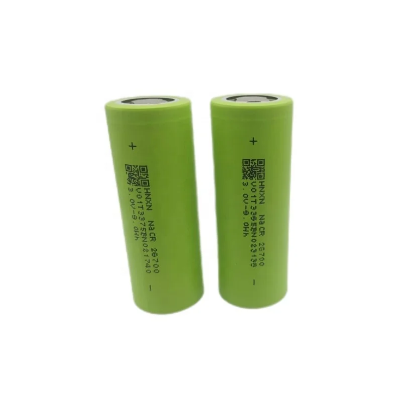 Over 4000 Cycles Na ion Battery Cell Cylindrical Sodium Ion Battery 26700 3.0v 3.1v 3000Mah 3200Mah For Street Lamp