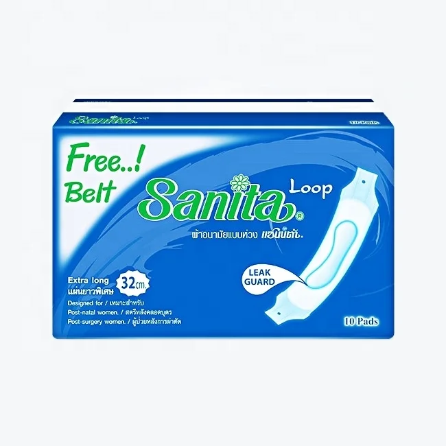 Sanita Disposable 35cm Loop Maternity Pads Wholesale Set of 10Pcs Excellent Value!