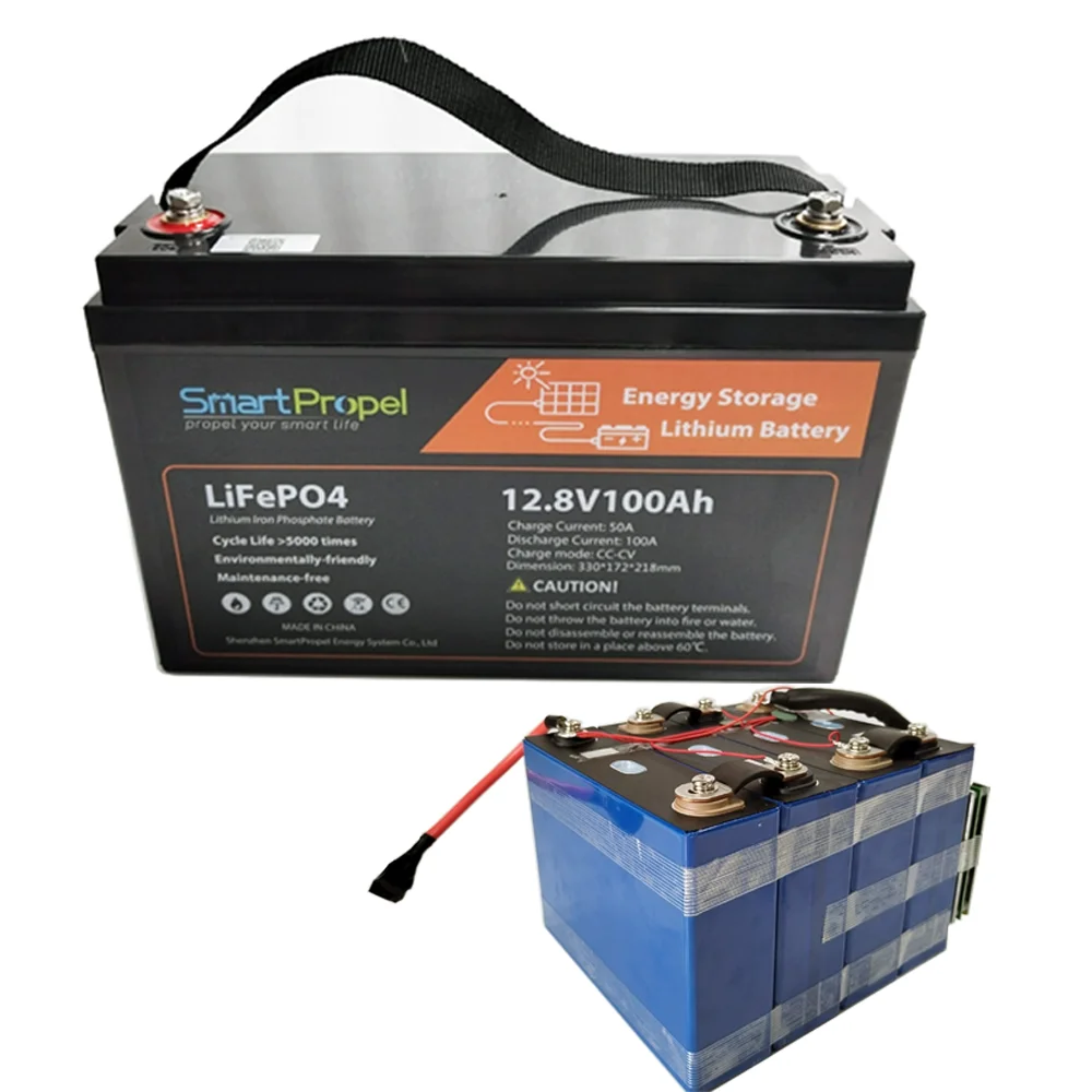 Smartpropel Cost-effective Battery Case For LiFePo4 Battery Daly BMS 12V/24V 100Ah Lifepo4 Battery Protection Pack Lifepo412V