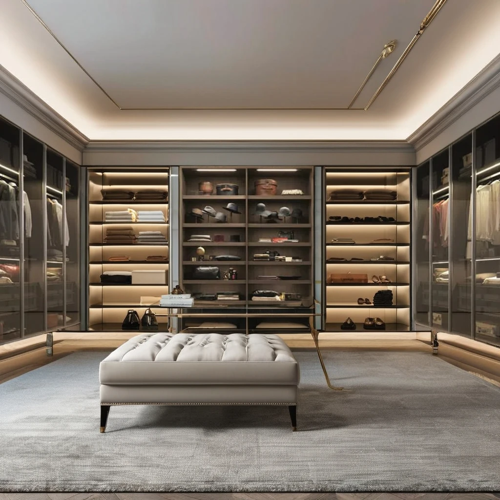 Italian Style Luxury Built-In Bedroom Furniture Latest Guarda Roupa Wall Cabinet Closet Design Metal Wardrobe for Hallway