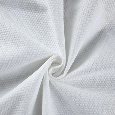 
JUHUA Raw Materials 30%Viscose 70%Polyester Plain Spunlace Nonwoven For Making Cleaning Wet Wipes 