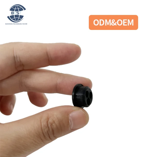 Factory hot sale 11.5mm can be customized caliber high elasticity insulated three-hole rubber plugs