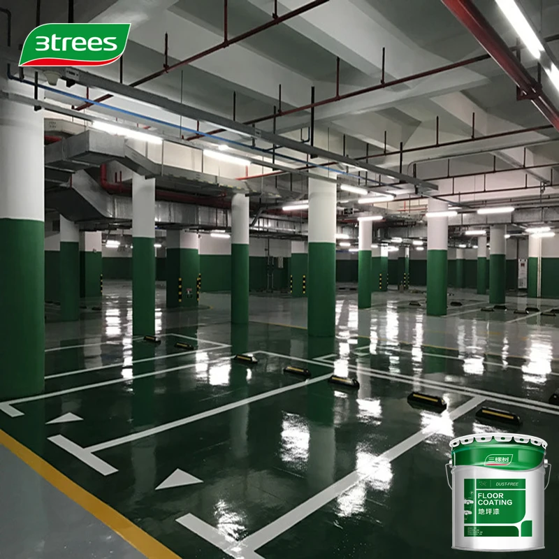 3trees High-tech Epoxy Anti-Static Floor Coating Floor Epoxy Paint Topcoat For Epoxy Floor Coatings