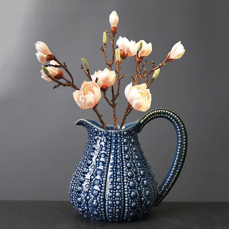 Nordic Ceramic Simple Personality Living Room Flower Arrangement Artistic Home Ornaments Vase