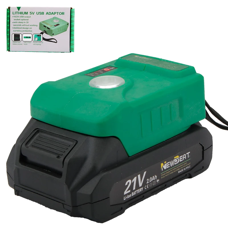 china manufacturer lithium 5v USB adapter  type  plug battery   charger newbeat power tools spare parts multi-function