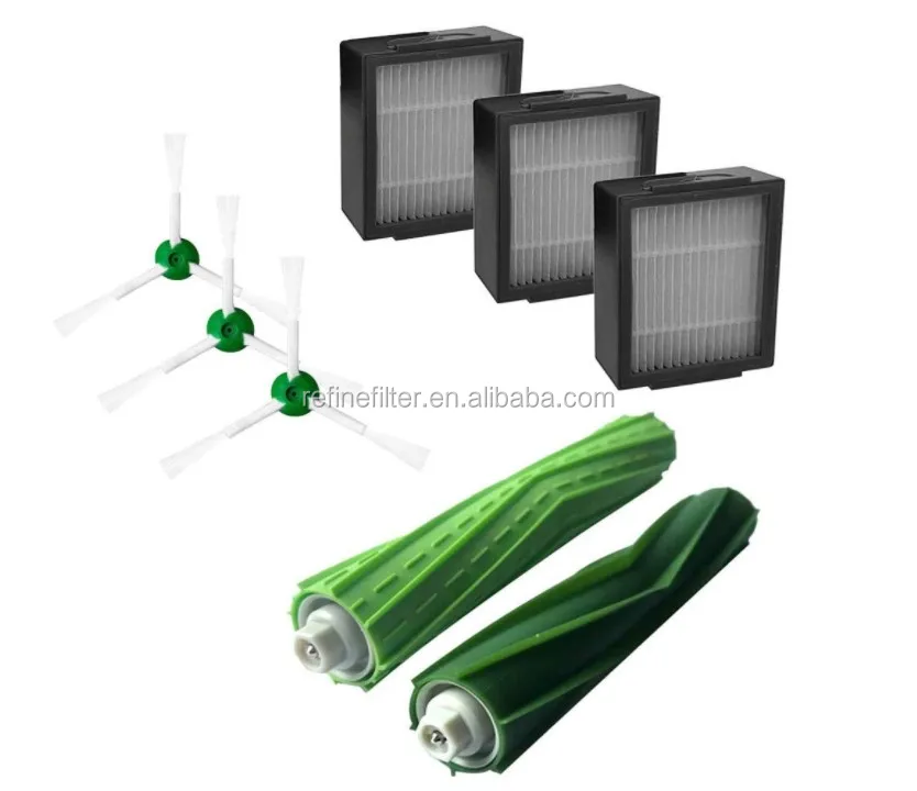 i7 Replacement parts (3 High-Efficiency Filters, 3 Edge-Sweeping Brushes, and 1 Set of Multi-Surface Rubber Brushes)