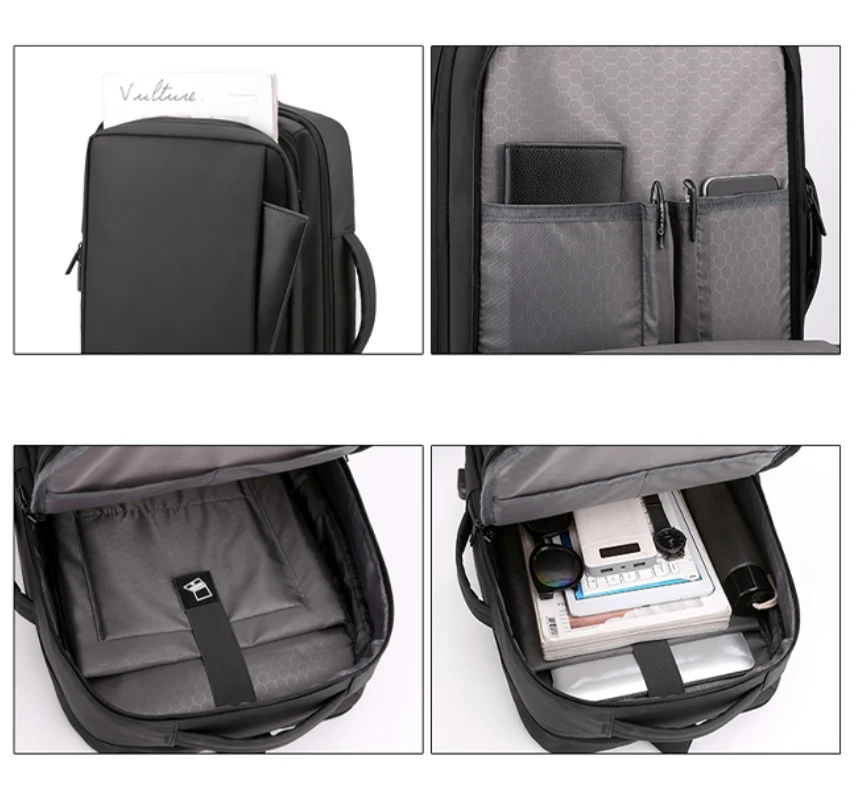 BSCI Hot Style business backpacks custom logo Travel Computer for laptop usb charging laptop oxford cloth waterproof backpack