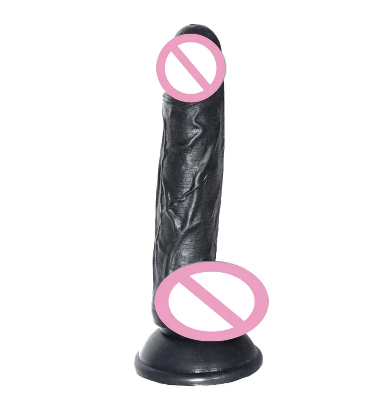Curved Shaft Big Black Dildos with Powerful Suction Cup High Quality Realistic Female Toys Sex Adult Dildo For Women Masturbator