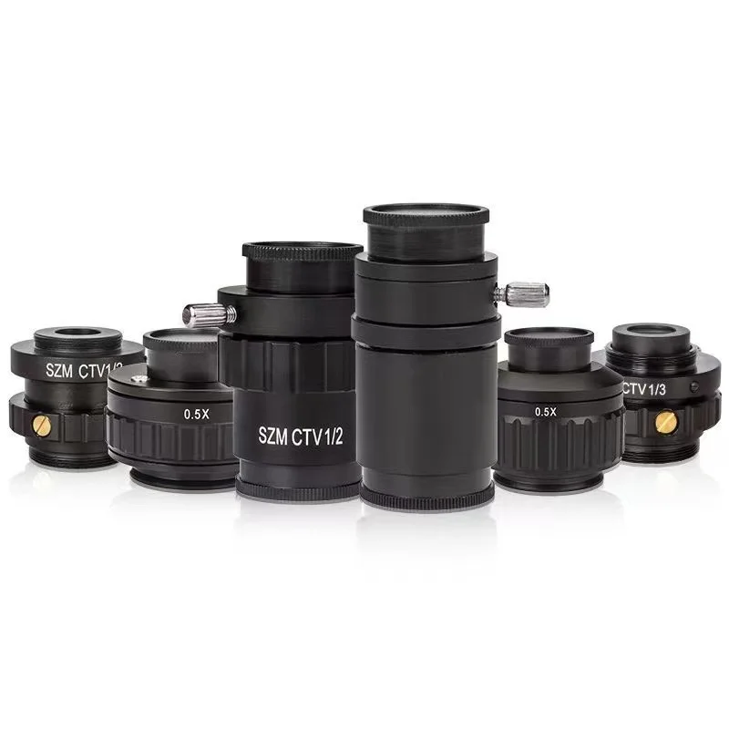 CTV Trinocular Stereo Microscope C-Mount Interface Camera Interface 1/2 Or1/3 Microscope Camera Adapters For Mobile Phone Repair