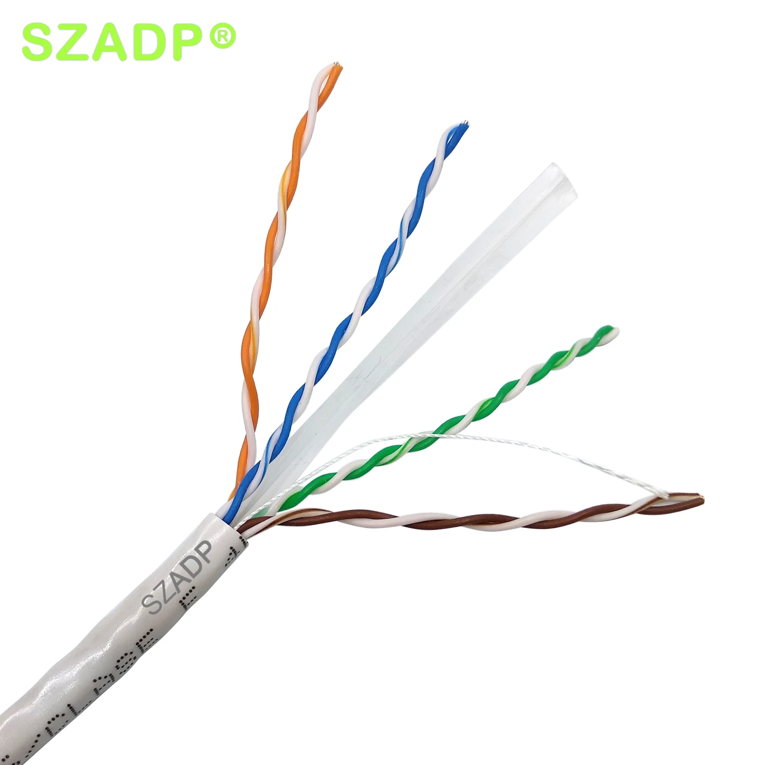 Лидер продаж в Бангладеш производители SZADP Cat6 бесплатный образец Cat 6 23AWG CCA кабель lan с ПВХ оболочкой для строительного