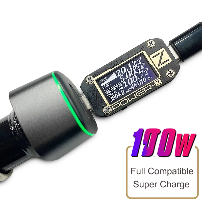 New 100W PD Car Charger for Macbook Notebook Fully Compatible Super Charger for Huawei,Xiaomi, Oppo,Vivo, Apple