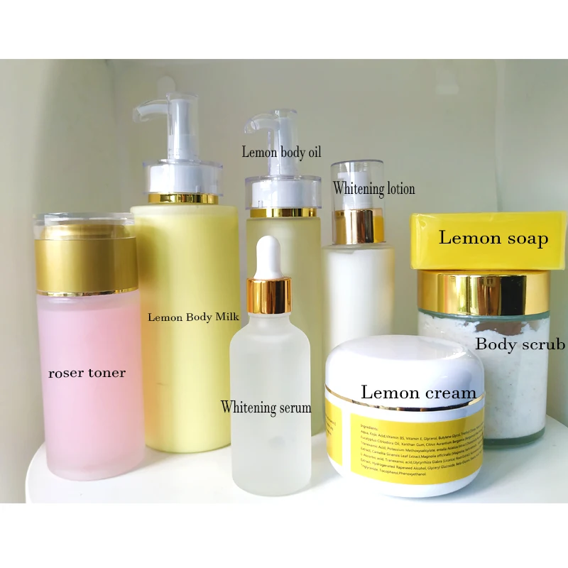 Whitening Bleach Arbutin, Kojic Acid and Licorice Root Extract for maximum strength brightening of the face, neck and body