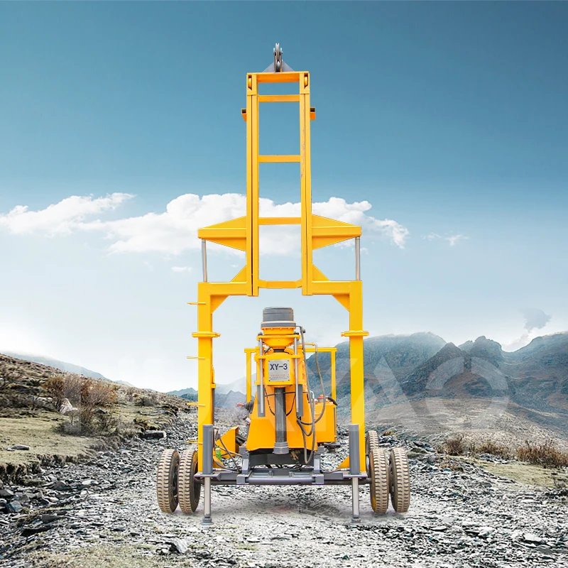XY-3 model core dth mobile wireline drilling rig