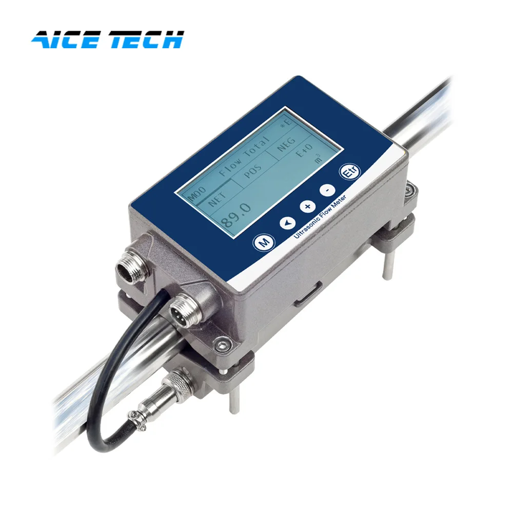 Aice Tech Flow Accumulation Flow Compensation Clamp On Ultrasonic Flowmeter