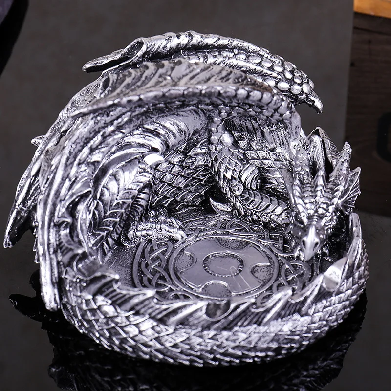 Retro Dragon Household Ashtray Creative Trend Multi-Function Fashion Decoration Collection Ashtray