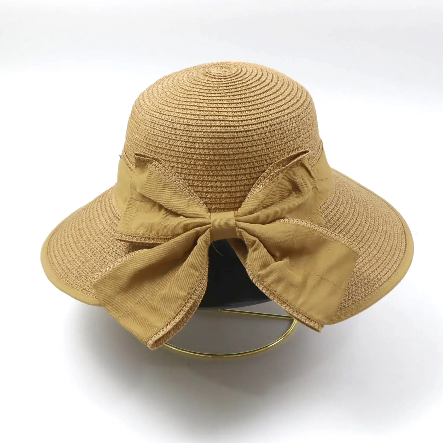 Creative Design Summer Beach Sun Shade Paper Straw Hats Girls Buy Straw Hat With Bow