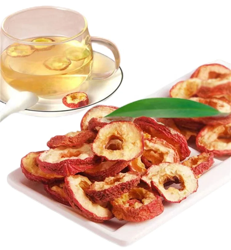 Hot selling natural dried sliced haw healthy dried fruit tea seedless slice hawthorn berry