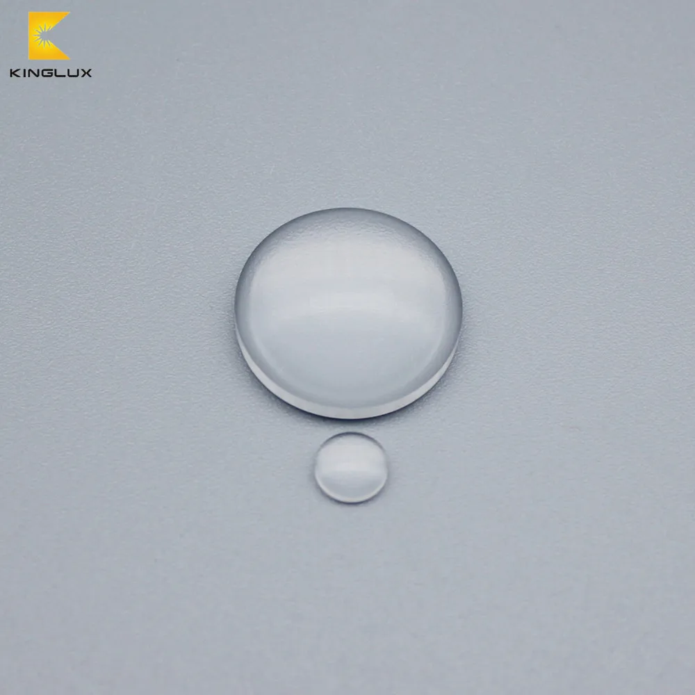 glass fused silica quartz glass UV led plano convex lens 6mm