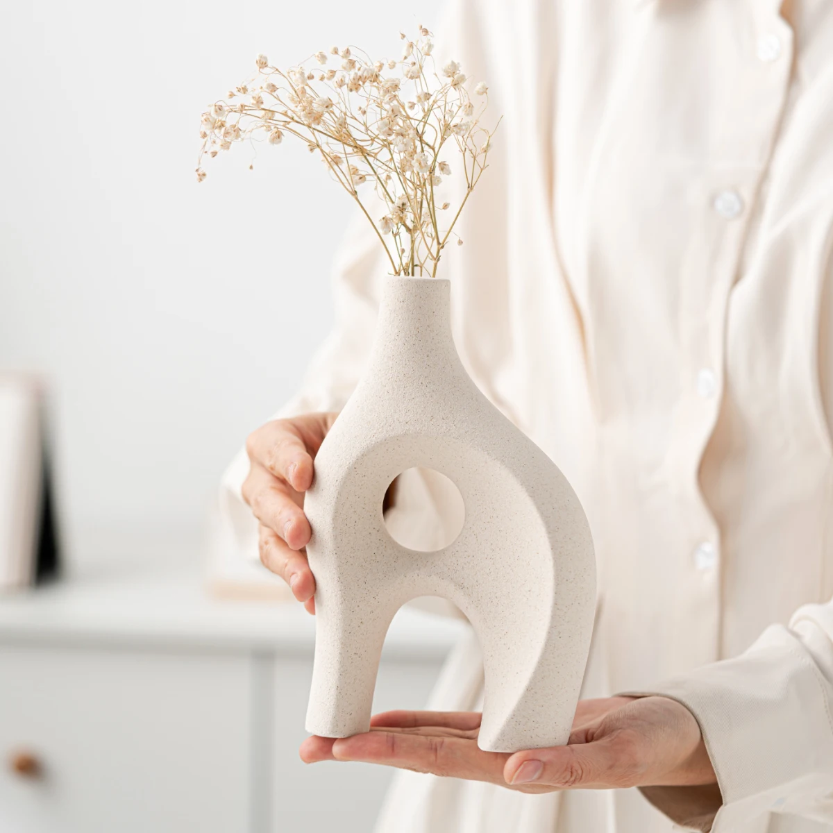 Home Decoration 2023 Hot Sale Nordic Modern Rustic Modern Decorative Wholesale Ceramic Vases Flower Ceramic Vases