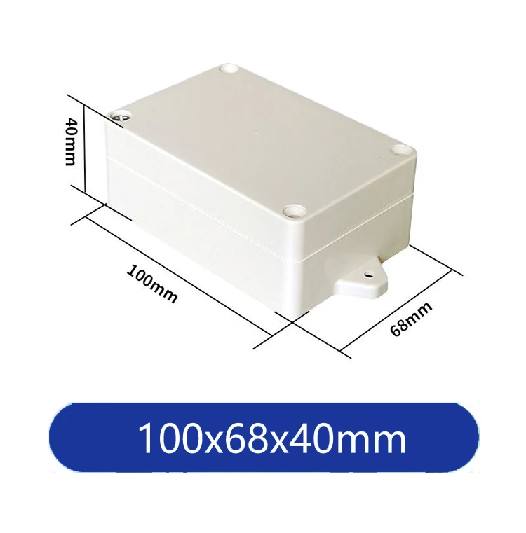 100x68x40mm Huimeng Factory Prices PVC ip 65 Electrical Distribution Box PV System Array Junction Box with ear for Solar Panel