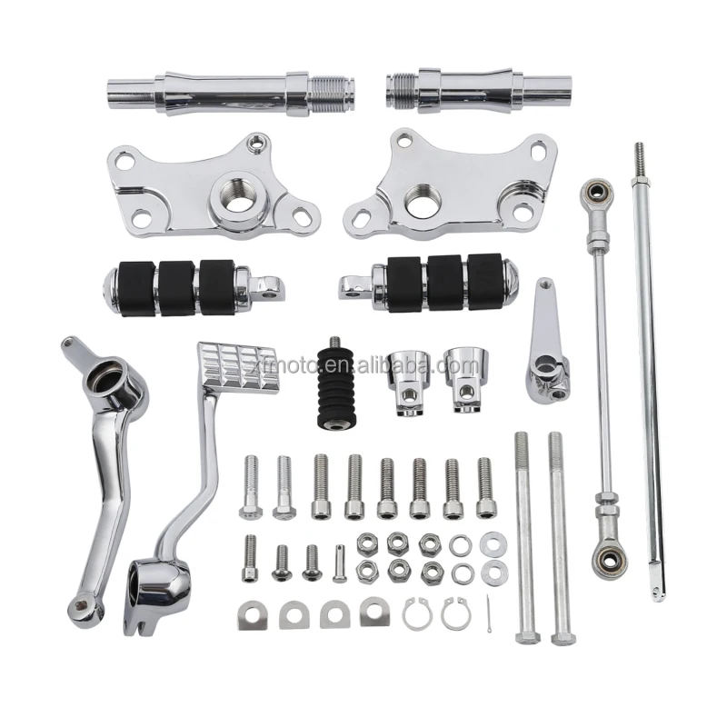TCMT Chrome Forward Control Peg Lever Linkage Kit For Harley Sportster 1200 1991-2003 XF2906C50-E