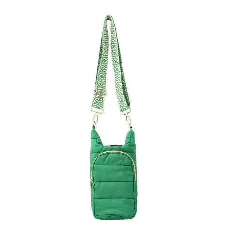 Dull Gray Green  holder crossbody bag puffer sling bag for sport hot sale new arrival quilted water bottle Puffy Handbag