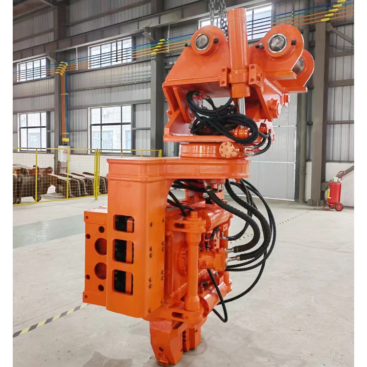 Excavator Attachment Pile Driver Machine Sheet Pile Driver Cement Piles
