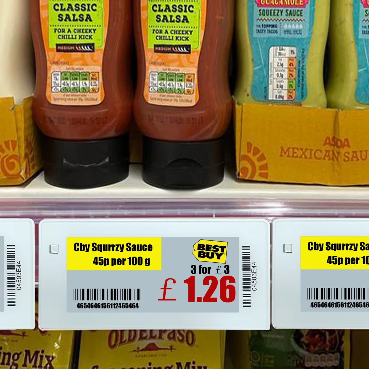 2.9 inch four color ESL label 2.9 inch BWRY ESL tag e-paper display four color for grocery use