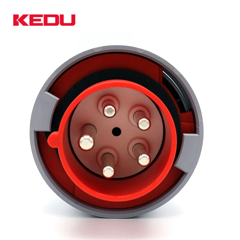 KEDU p02256 IP67 industrial 32a 5 pin plug 400V male socket with CE SEMKO